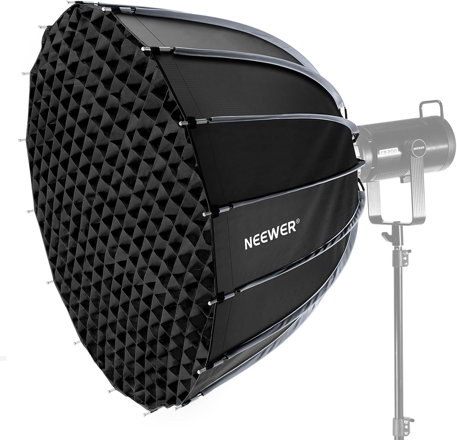 Photography Lighting Grid - 보웬스 마운트가 있는 파라볼릭 소프트박스, 스튜디오