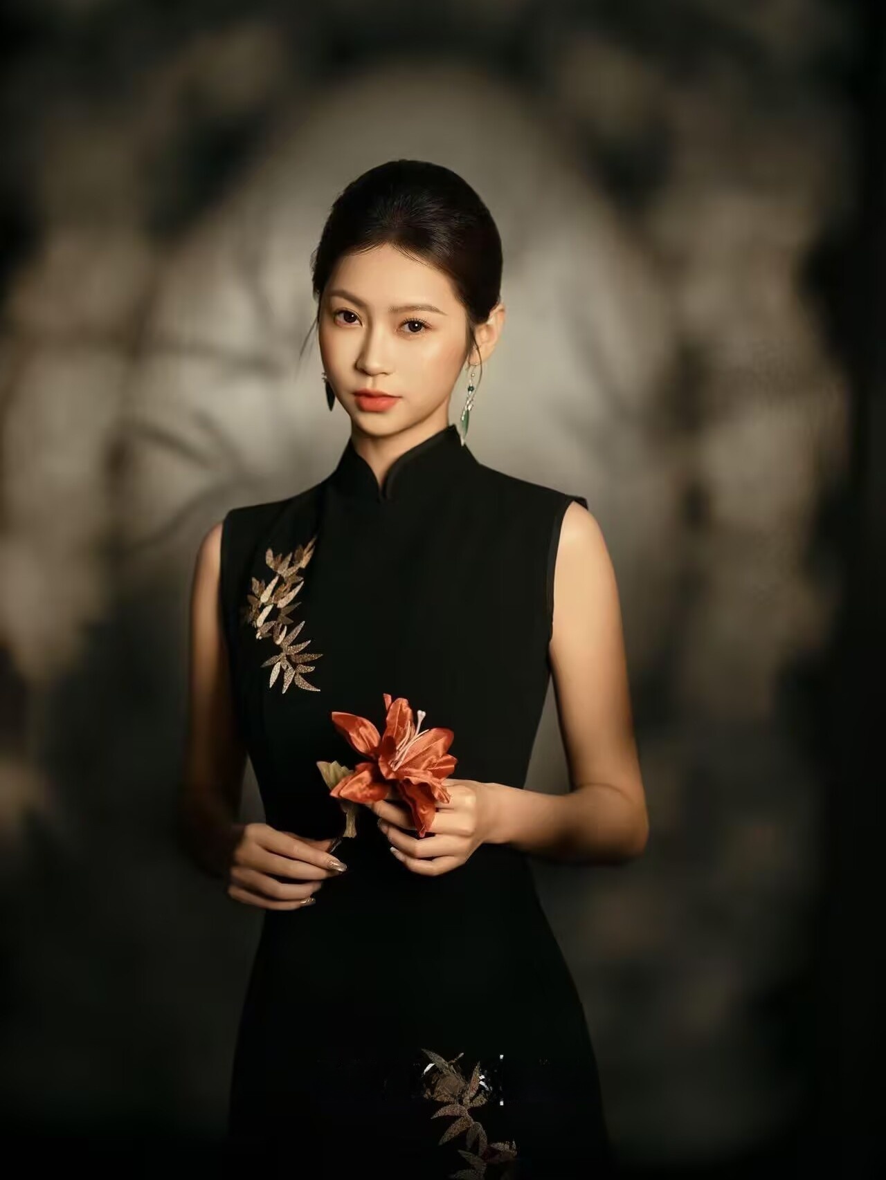 블랙 포트레이트 사진 스튜디오 중국풍 예술 사진 의상  - Photography Lighting Styles 리뷰 및 가격