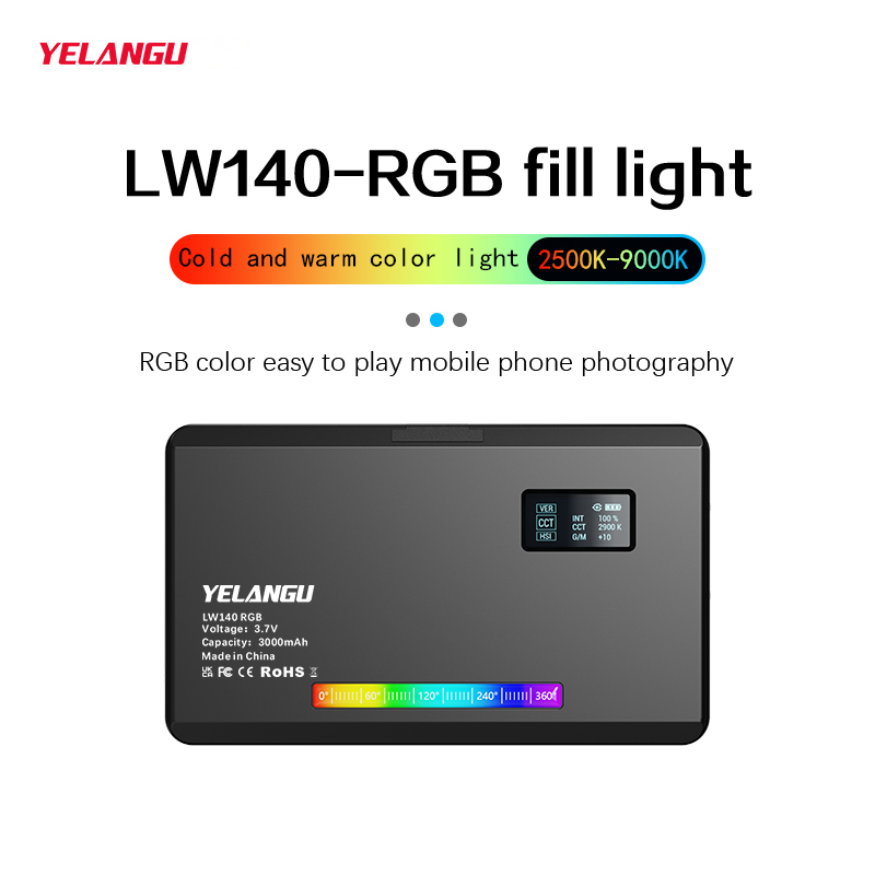 YELANGU RGB LED 비디오 라이트 W140 카 - Photography Lighting Styles 리뷰 및 가격
