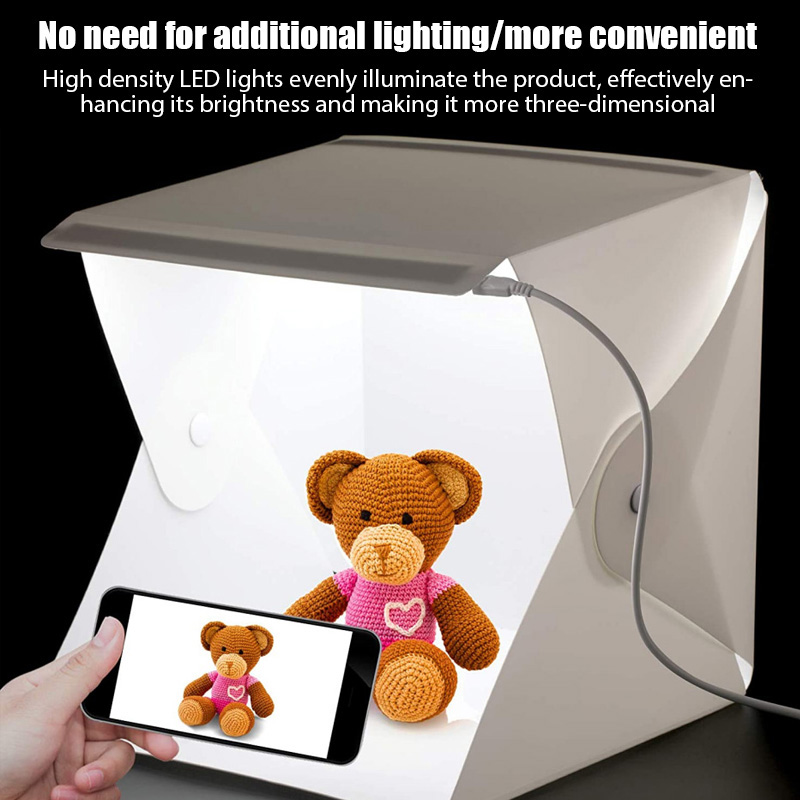 라이트박스 미니 포토 스튜디오 박스 23*22*24cm - Macro Photography Lighting Kit 리뷰 및 가격