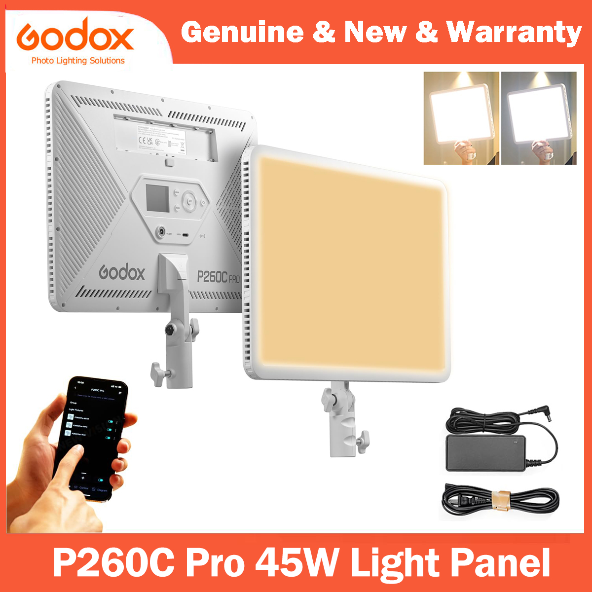 Godox P260C Pro LED 비디오 라이트 패널 - Photography Lighting Godox 리뷰 및 가격