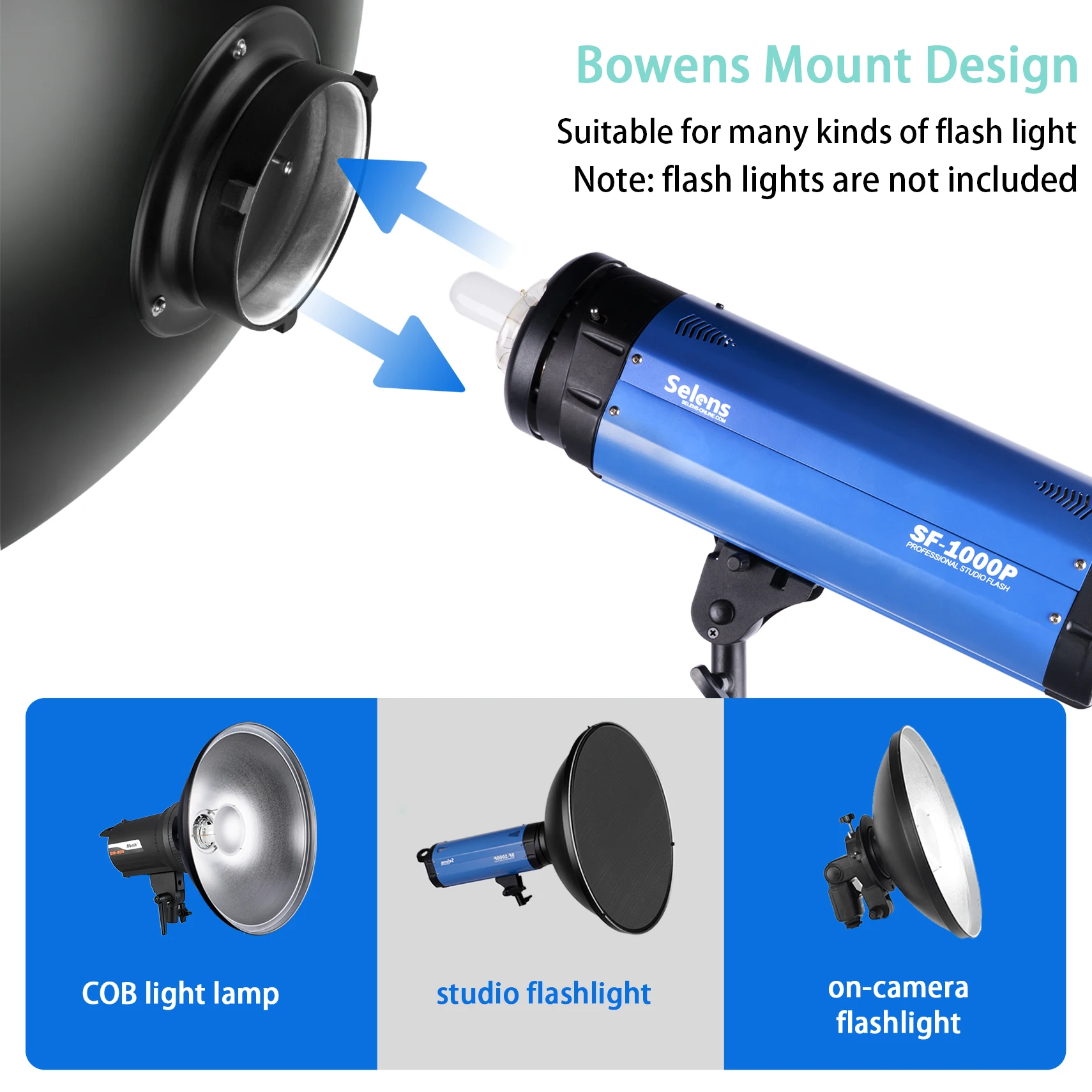 Selens 55cm Silver/White Inter - Photography Lighting Beauty Dish 리뷰 및 가격