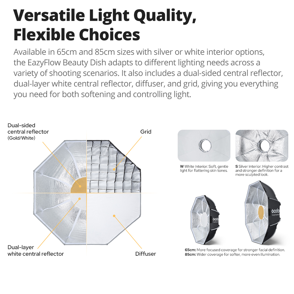 고독스 65cm 85cm 이지플로우 뷰티디쉬 퀵 오픈  - Photography Lighting Beauty Dish 리뷰 및 가격